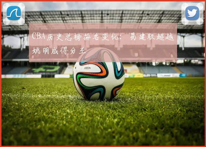 CBA历史总榜排名变化:易建联超越姚明成得分王