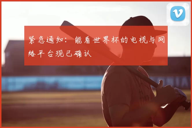 紧急通知：能看世界杯的电视与网络平台现已确认